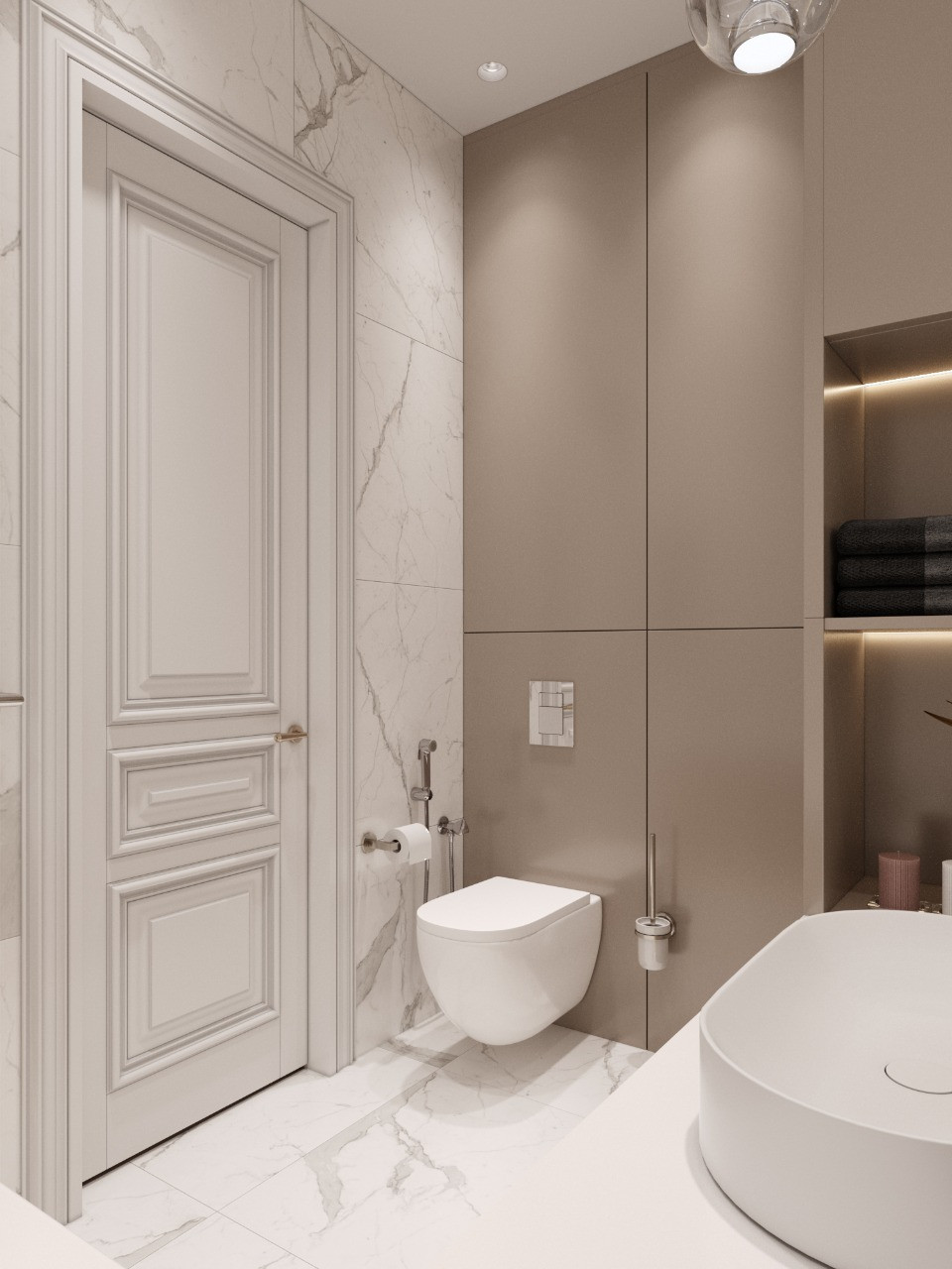 Квартира 100м.кв. в светло-зеленых оттенках оттенках