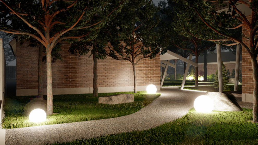 Участок ночью