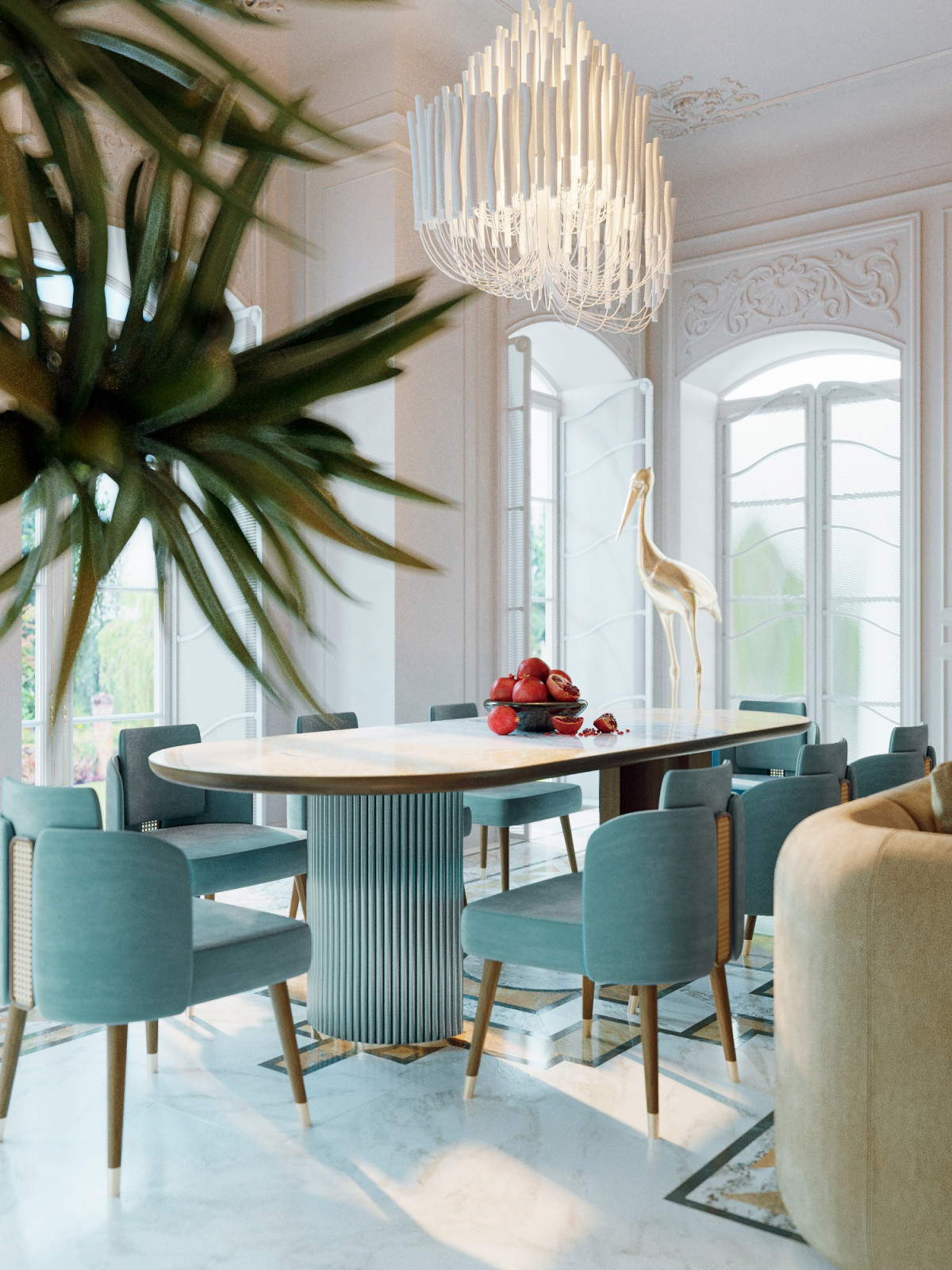 Проект гостиной в частном доме.