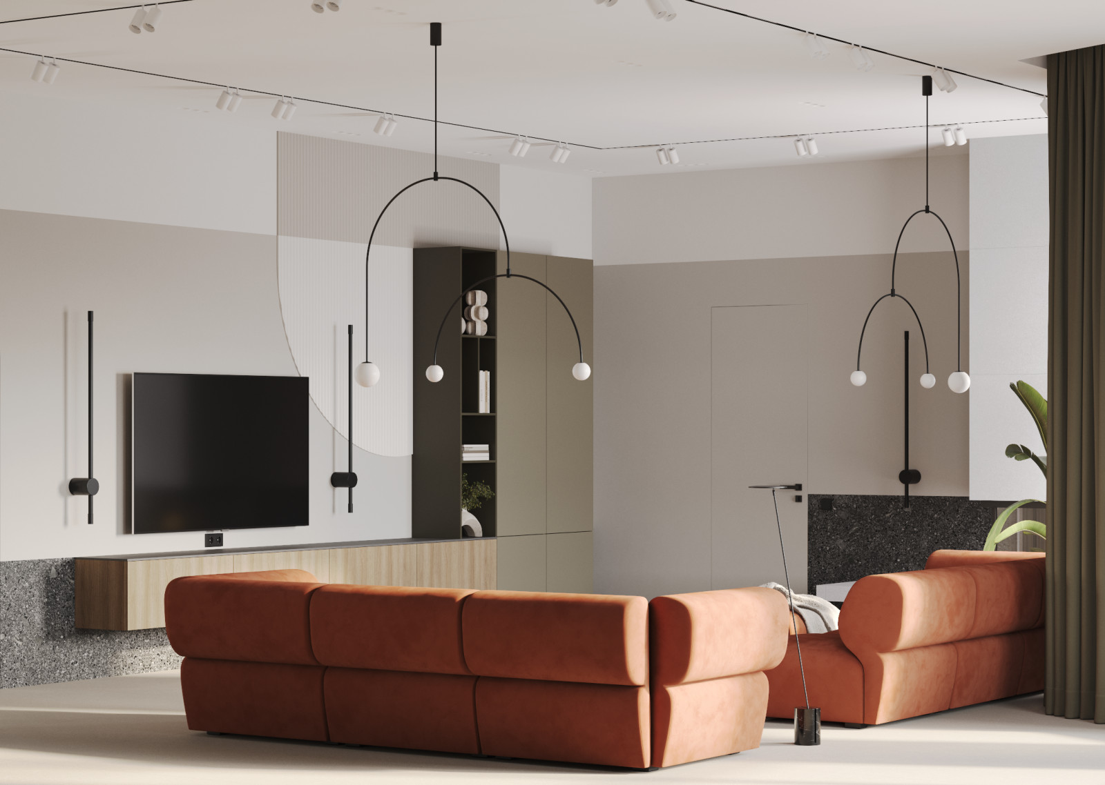 Гостиная из проекта в г.Петропавловск-Камчатский