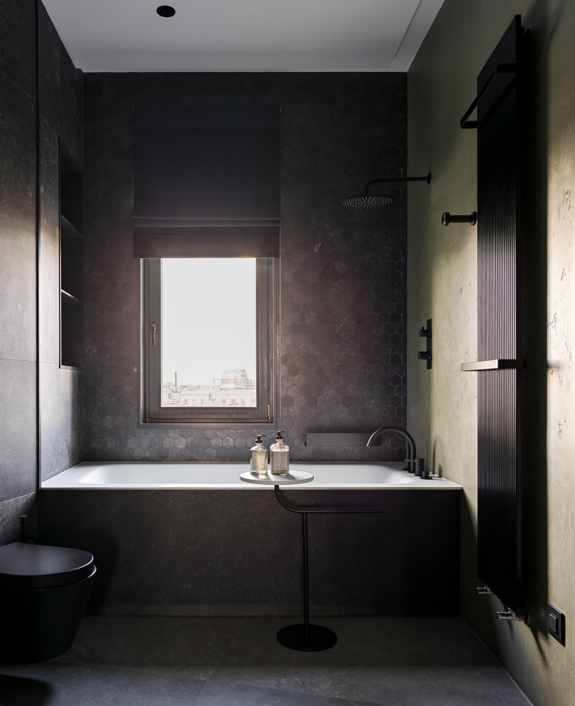 Apartment with grey shades in Saint-Petersburg