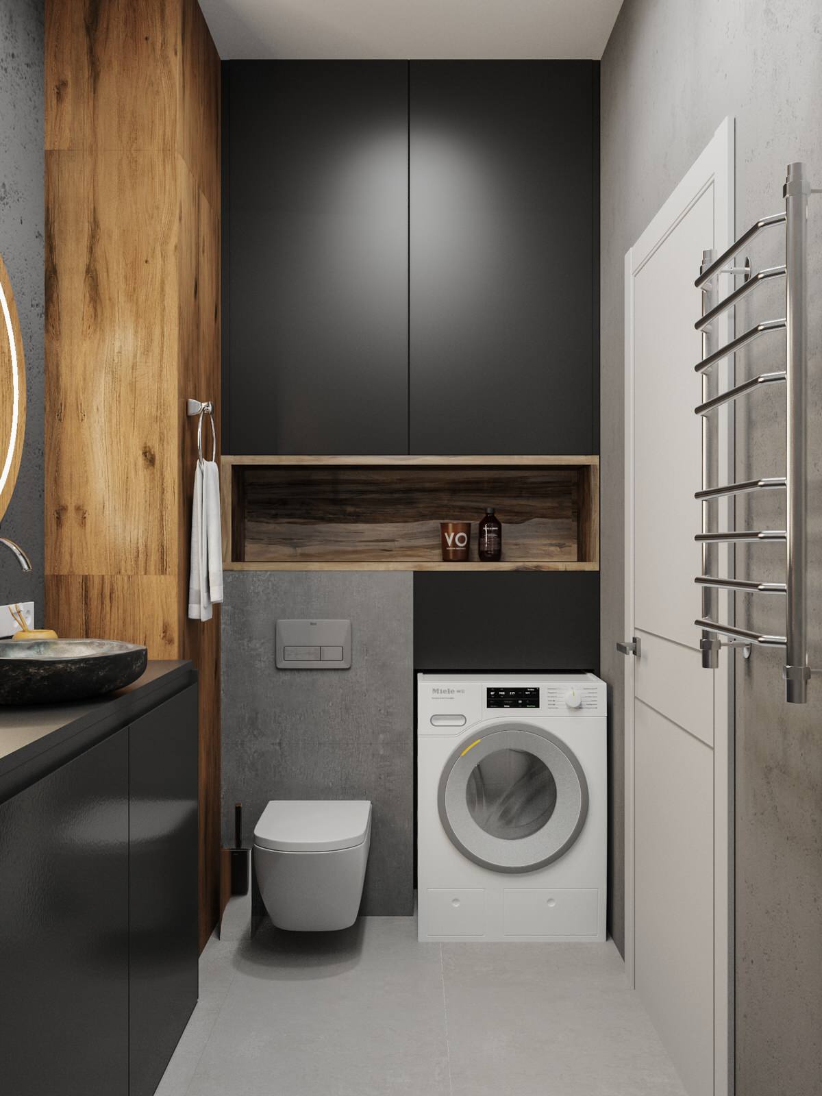 Дизайн-проект двухкомнатной квартиры, 55.22 м2