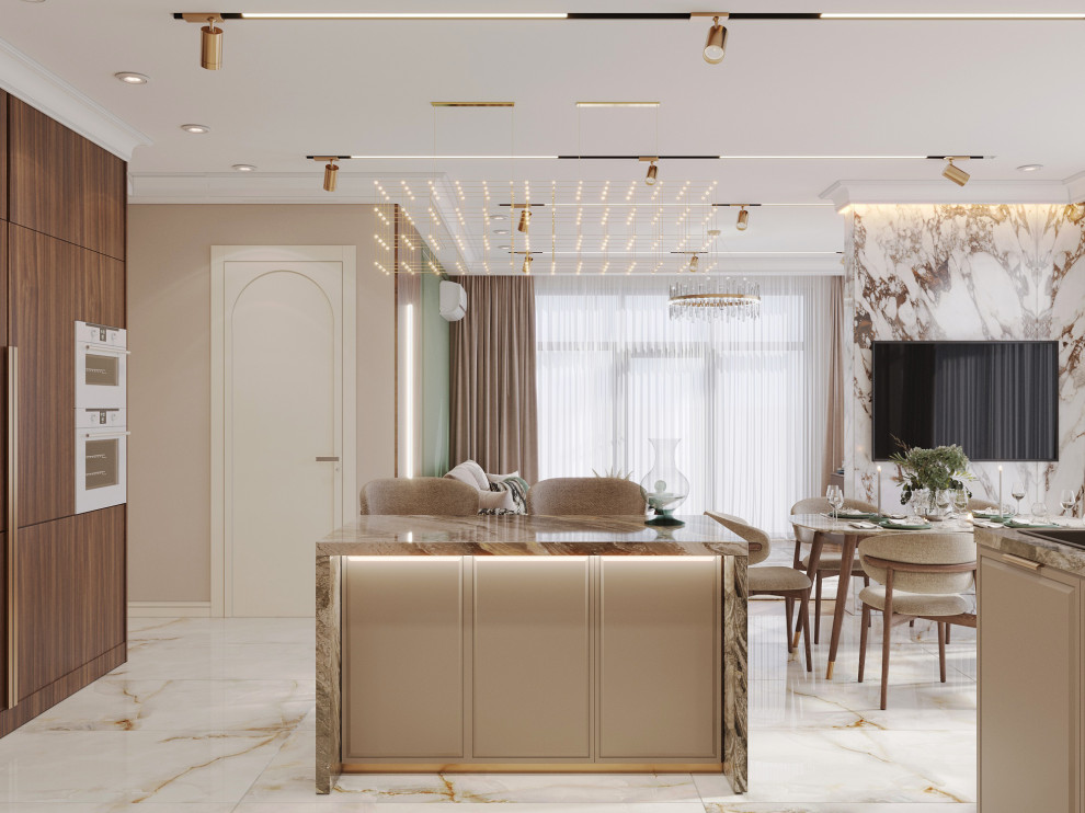 Кухня Барнхаус ЖК 115м2