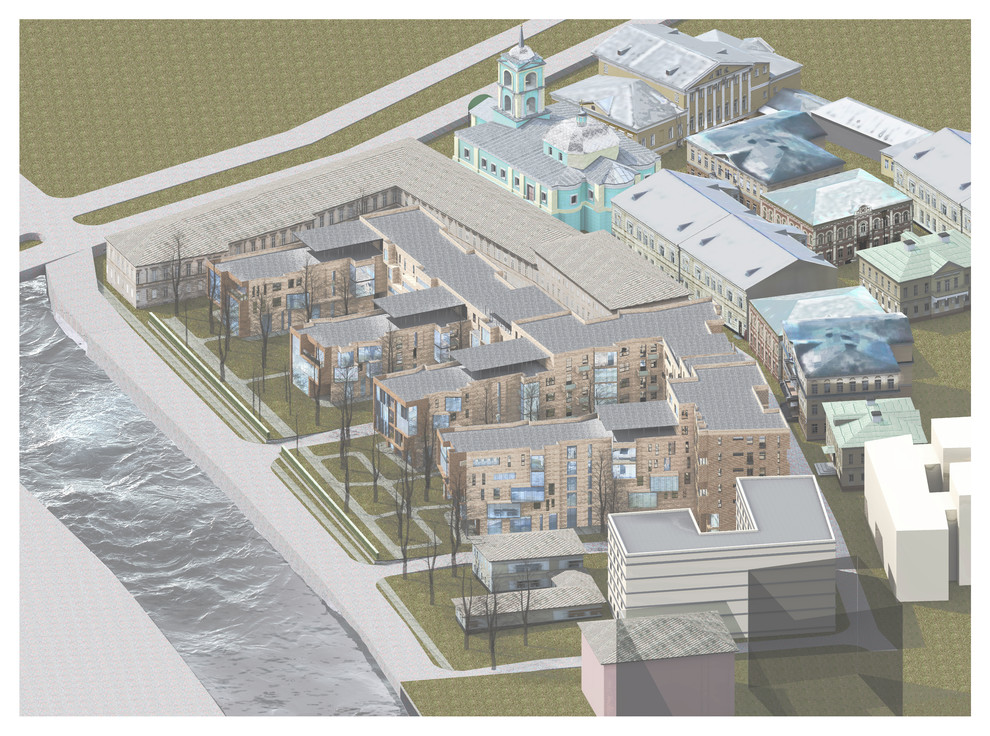 Обложка проекта: Конкурсный проект жилого комплекса на Серебрянической набережной