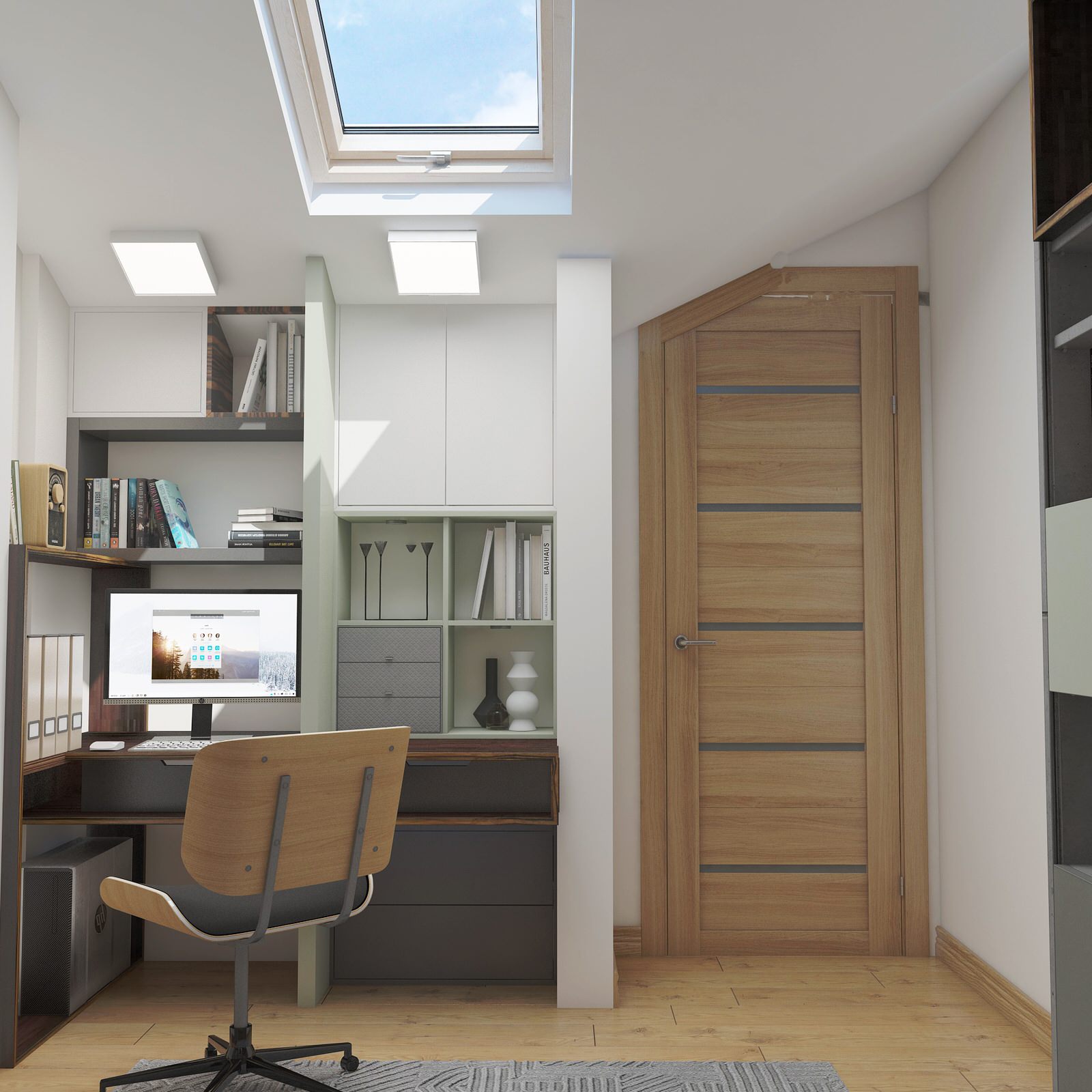 Проект двухуровневой квартиры  в стиле Лофт (135 кв м)