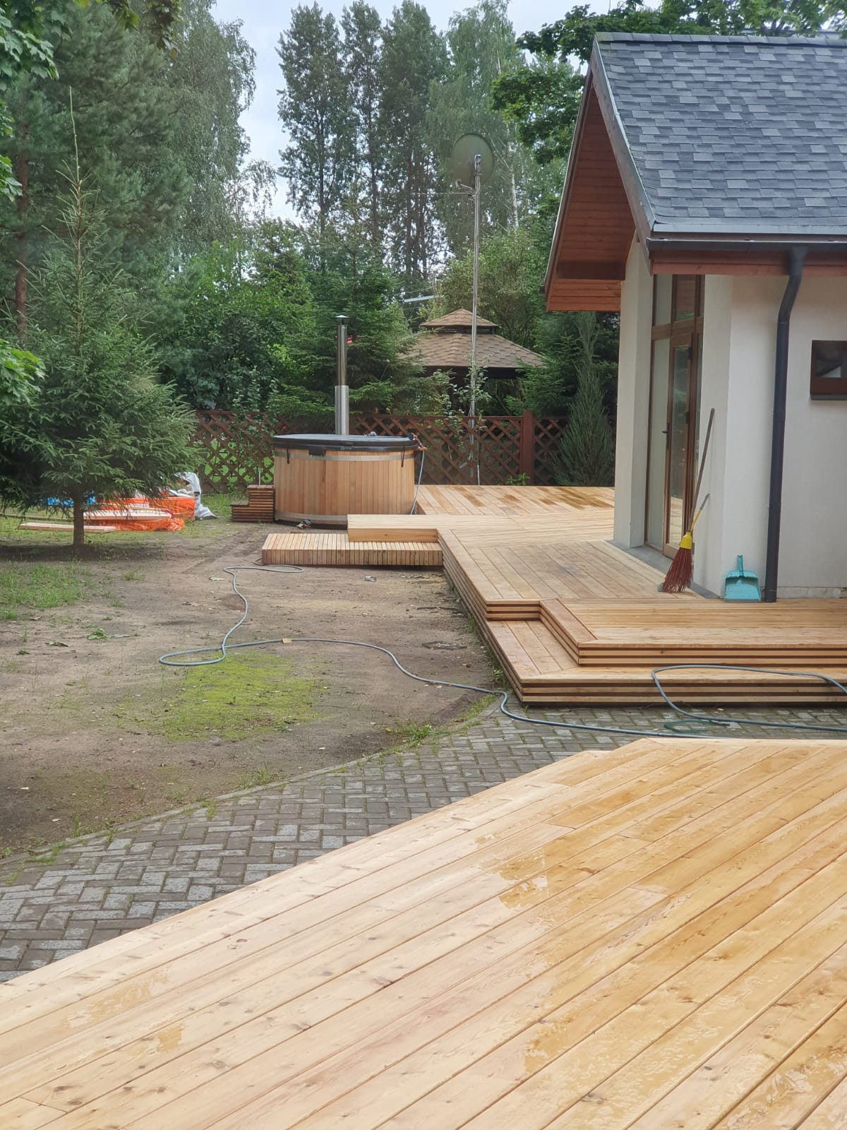 Проект наружных террас в Зеленогорске .