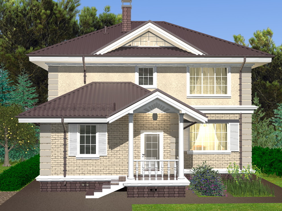 Обложка проекта: Жилой дом 145 кв.м из газоблока