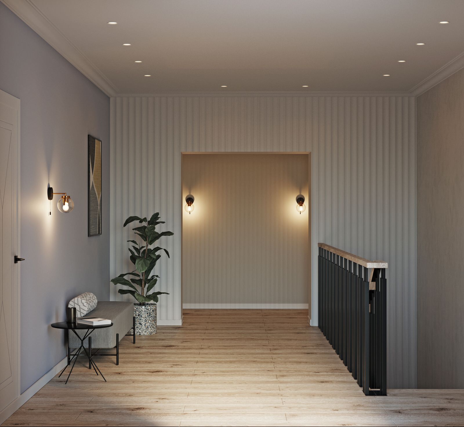 Обложка проекта: Дом для семьи. Прихожая. Холл.