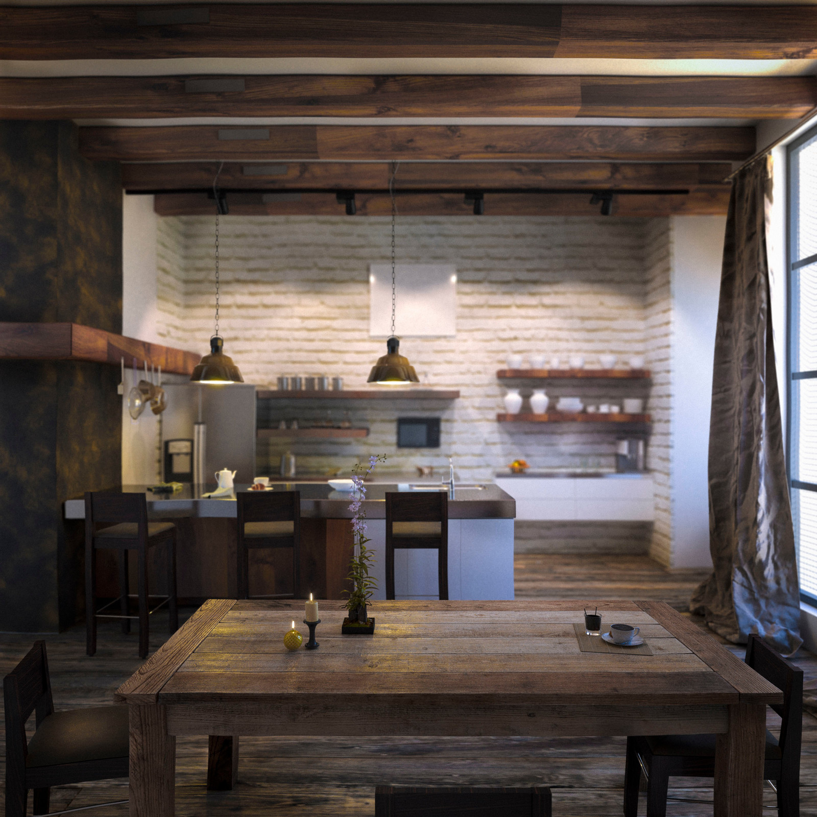 Квартира в стиле лофт