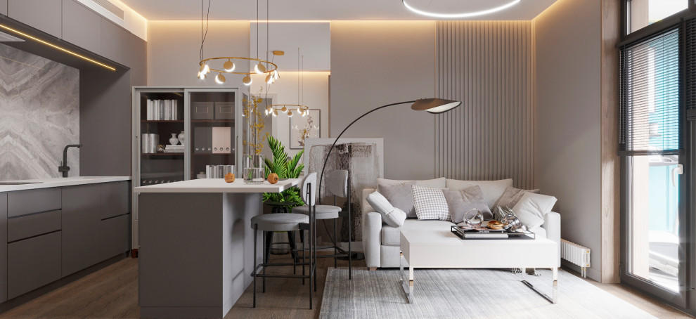 Дизайн однокомнатной квартиры 44,9 кв.м в Москве