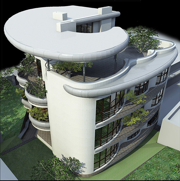 Обложка проекта: Трьохквартирний жилой дом