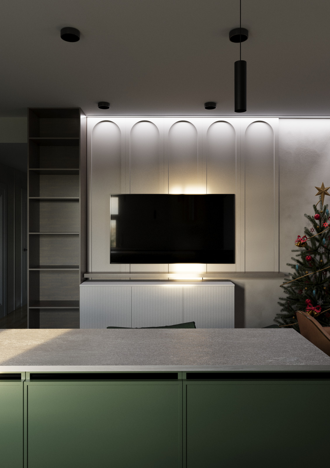 Обложка проекта: Кухня - гостиная