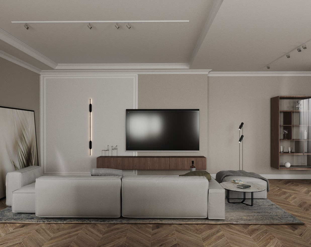 Кухня-гостиная в современном стиле