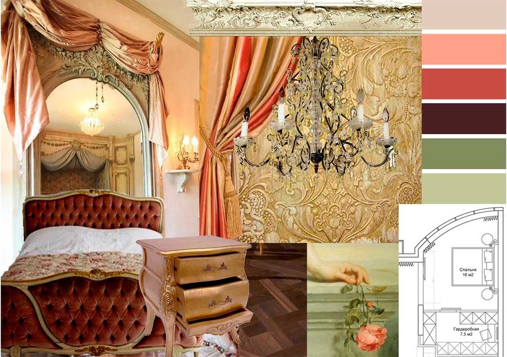 Квартира к классическом стиле нео-барокко