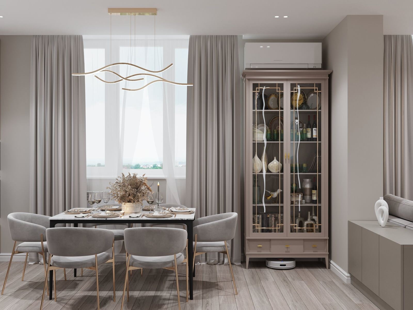 Обложка проекта: Дизайн двухкомнатной квартиры с элементами неоклассики I 80 м2