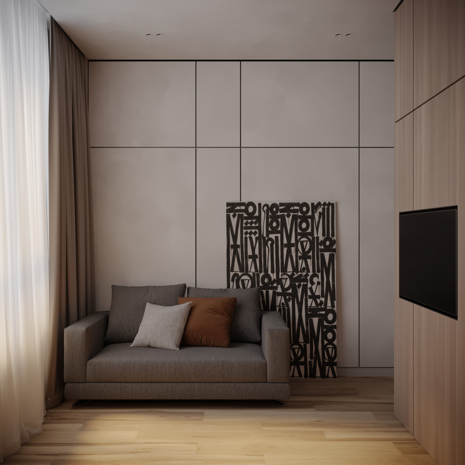 Дизайн проект квартиры в ЖК "Огни"