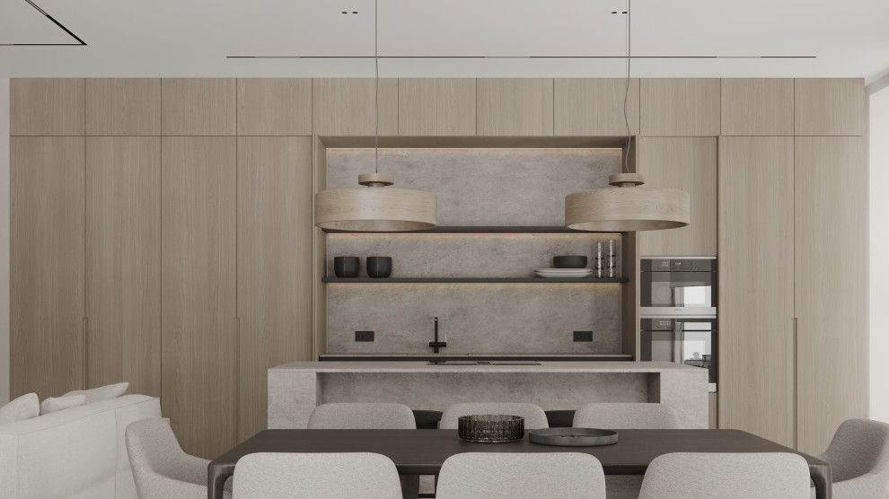 Квартира 144,8 m в стиле современный минимализм