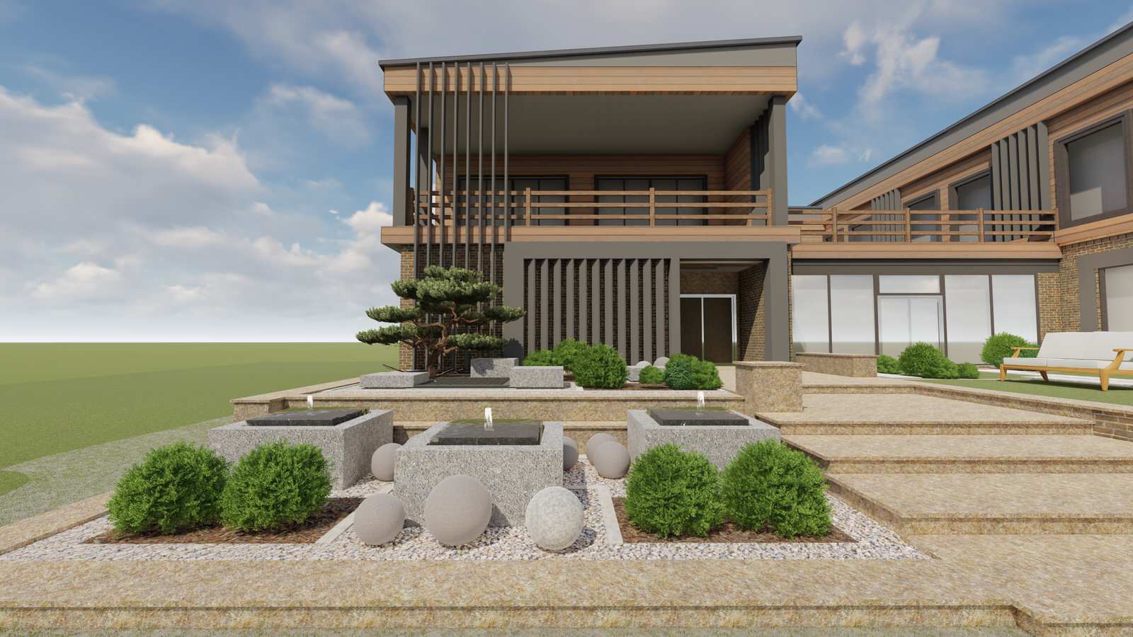 Реконструкция  пространства  у бассейна