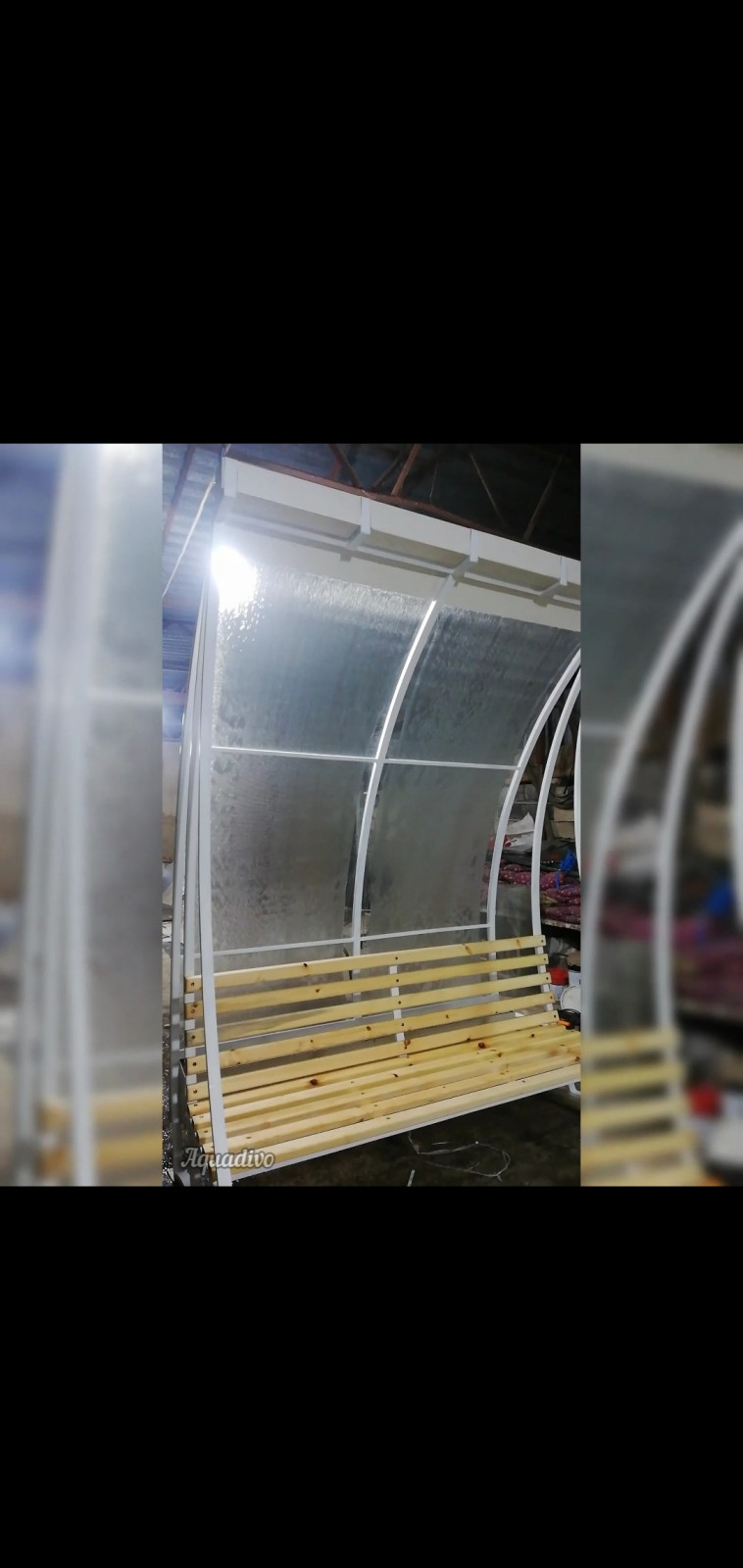 Обложка проекта: Скамья с водопадом по сетке