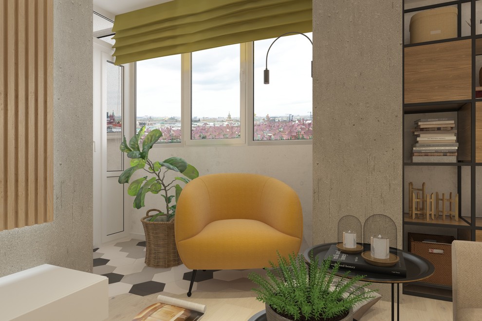 Гостиная-студия для современной молодой семьи