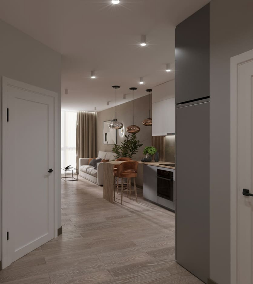 Бульвар Монмартр зимним утром