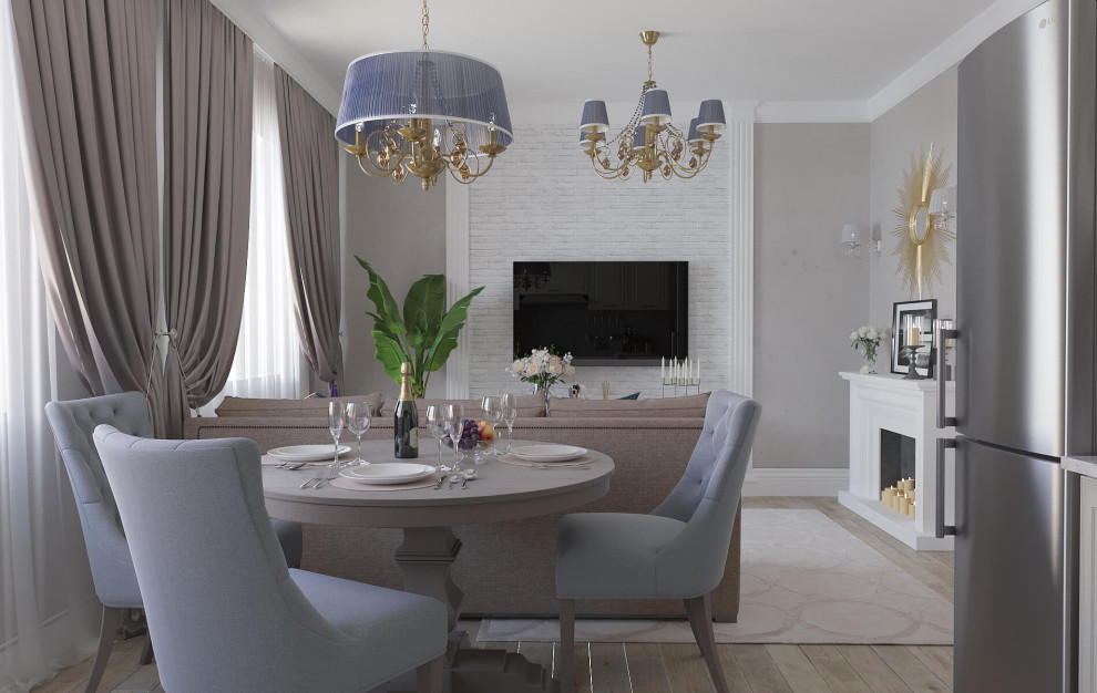 Дизайн-проект четырехкомнатной квартиры, неоклассика