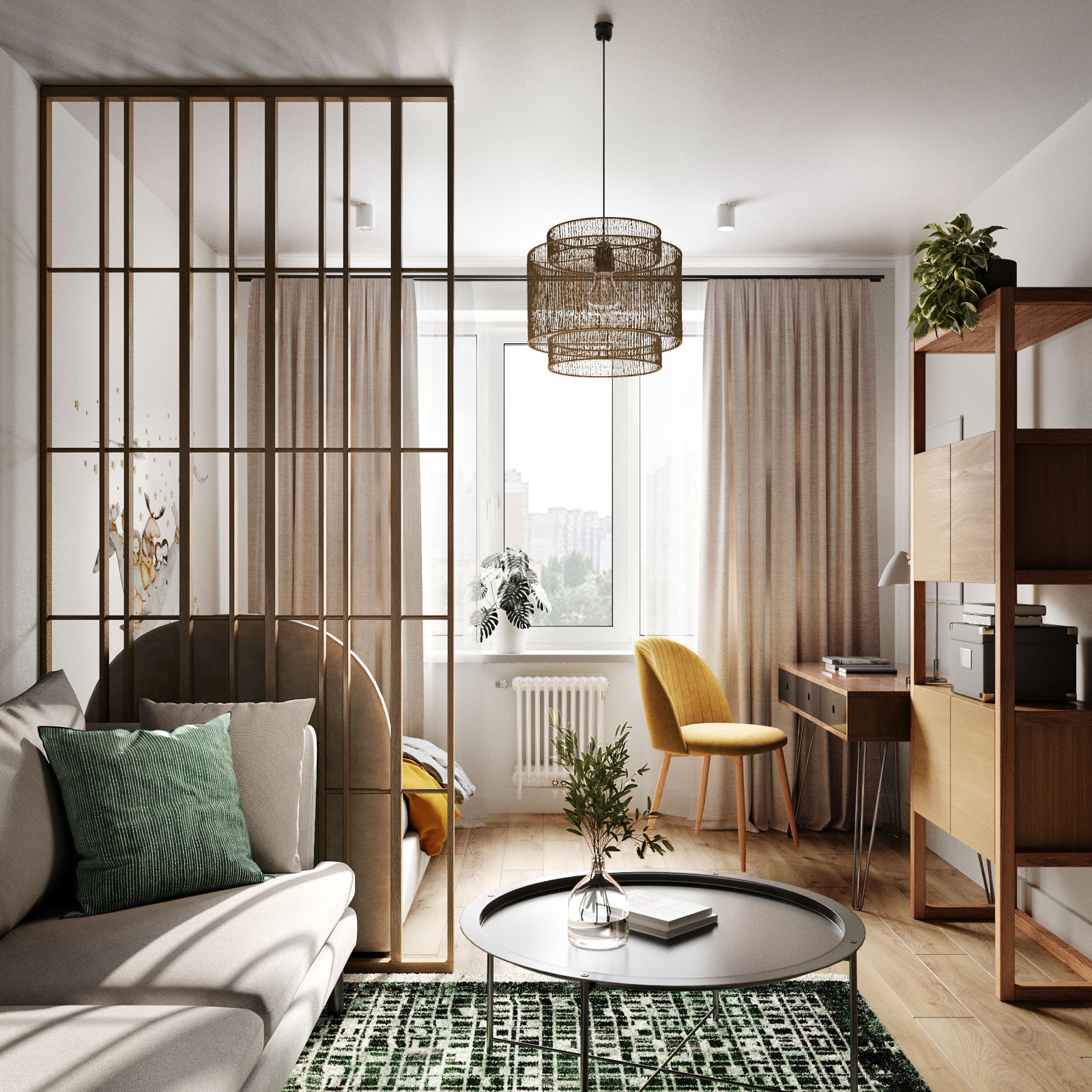 трехкомнатная квартира