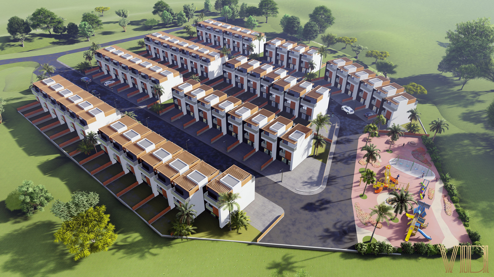 Визуализация Посёлка в г.Сочи