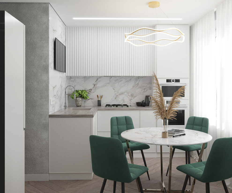 Серый-зеленый оазис: гармония контрастов