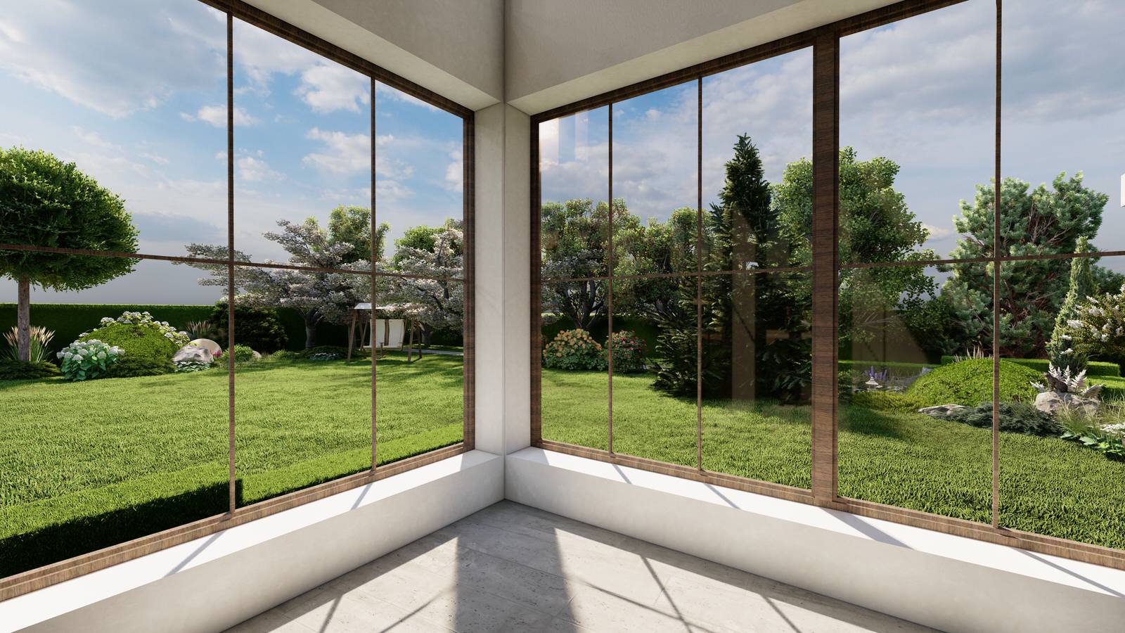 Лаконичный сад. КП Райт Вилладж