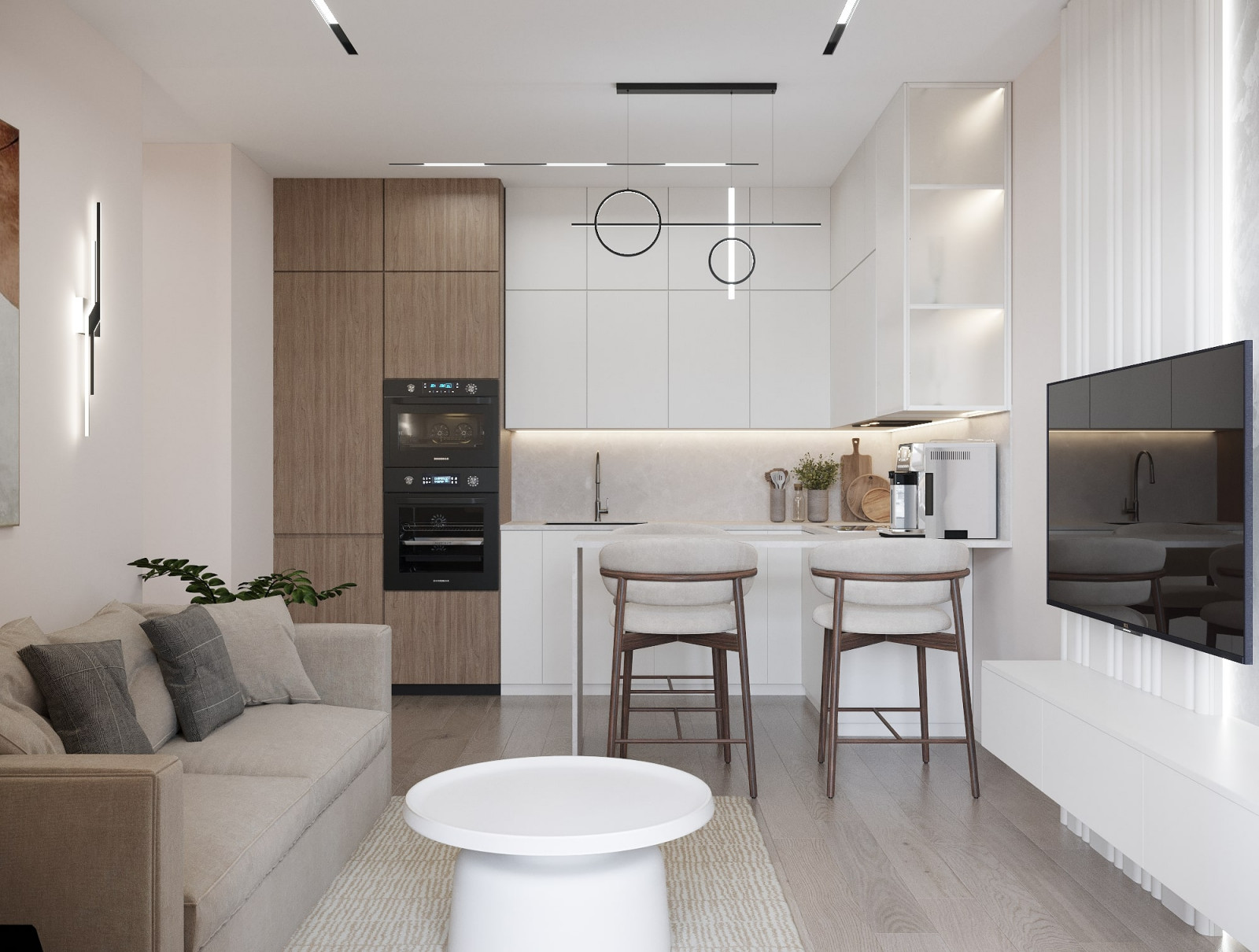 Дизайн-проект квартиры 67м² в ЖК Гранд Квартал