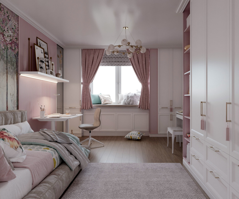 Дизайн проект квартиры "Пудра"