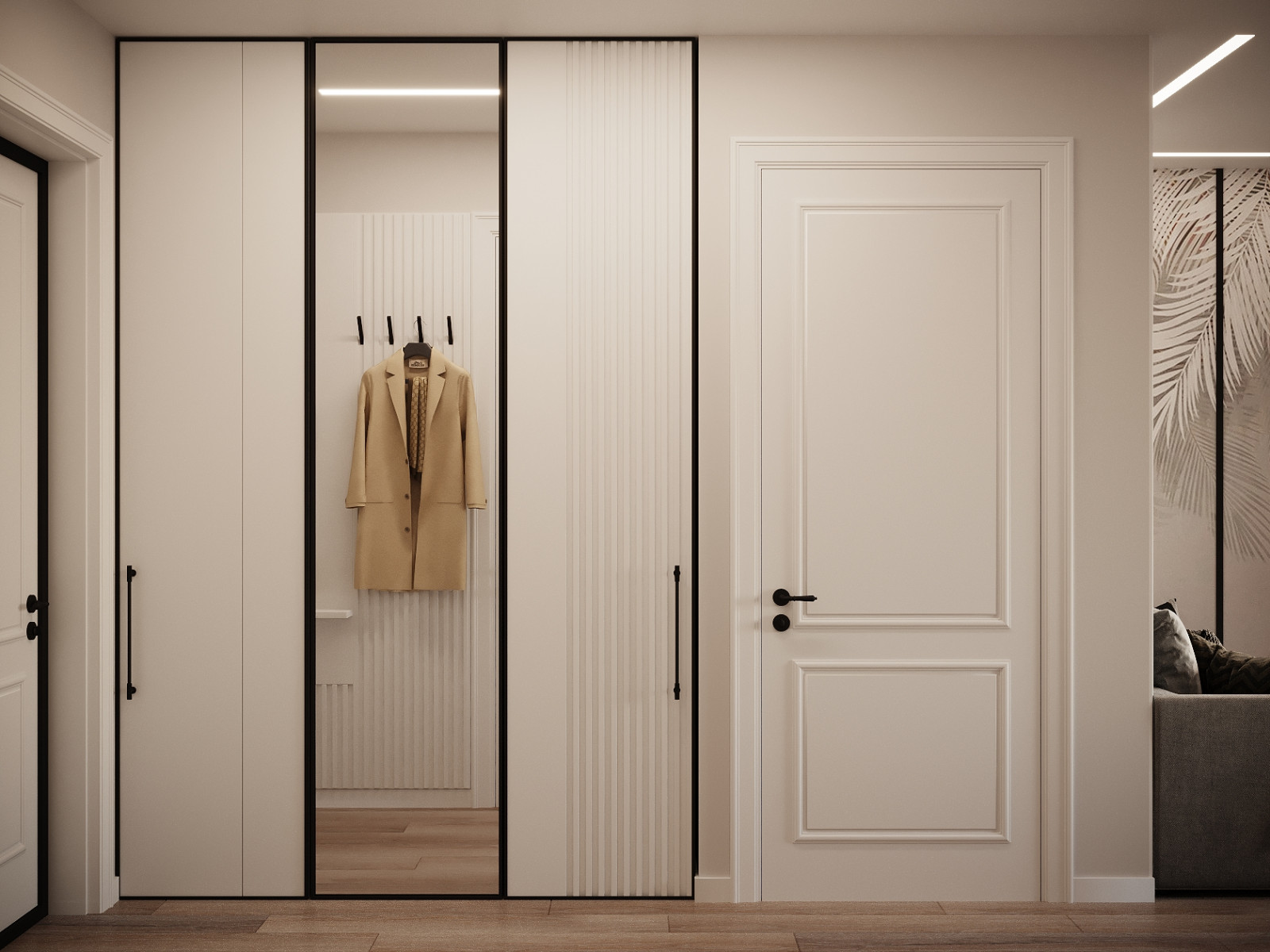 Интерьер трехкомнатной квартиры в стиле Неоклассика