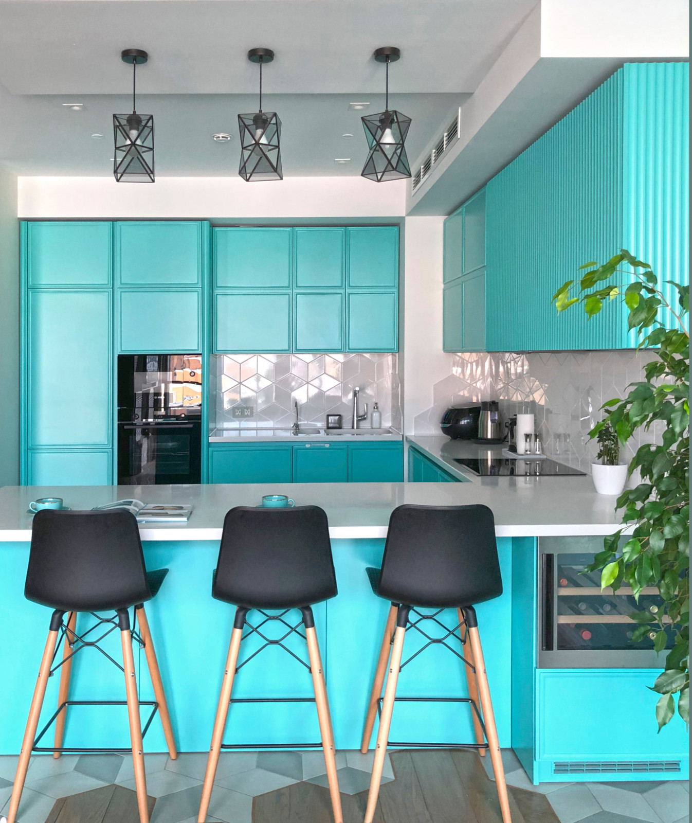 Квартира цвета Тиффани