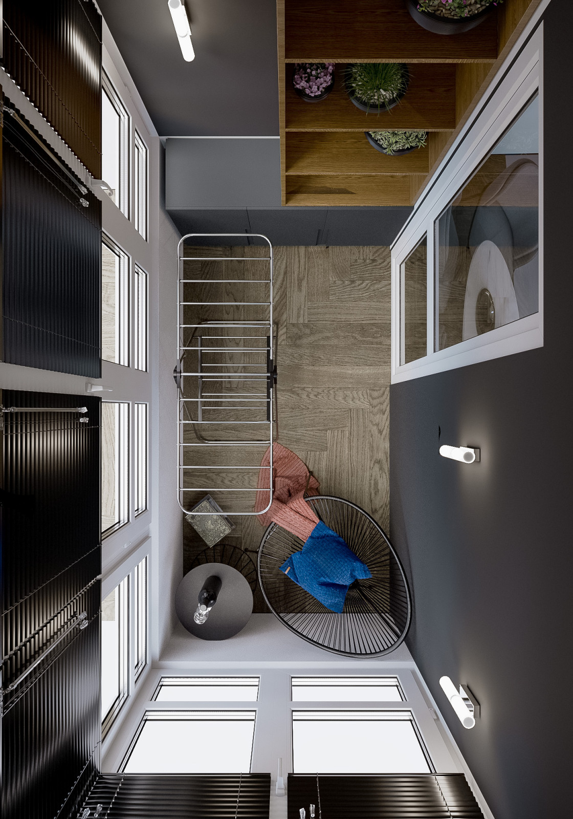 Квартира в современном стиле с элементами Лофт