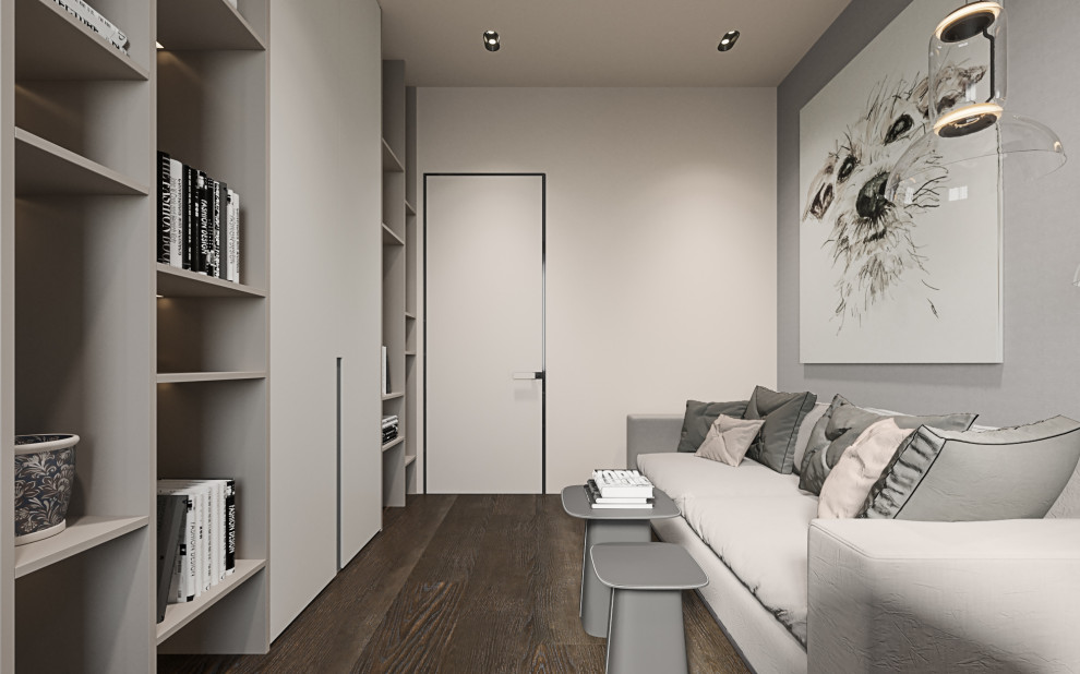 Студия в современном стиле в колониальных тонах