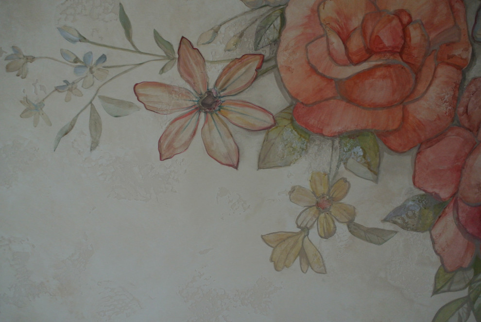 роспись в изголовье кровати