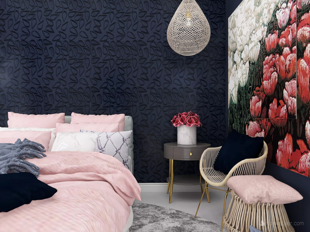 Квартира в пудровых тонах для начинающей актрисы