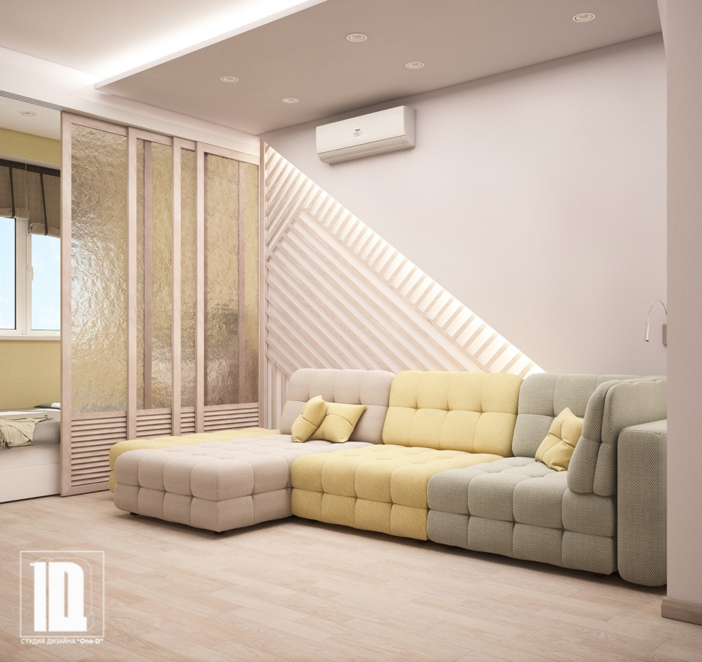 Дизайн-проект "Южное солнце" квартиры в ЖК Посейдон город Сочи 36 м2