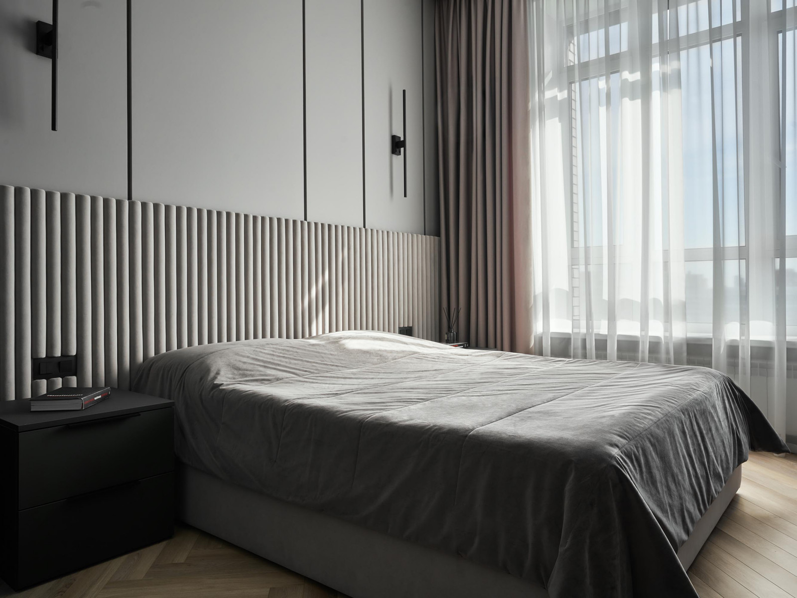 Обложка проекта: Дизайн проект квартиры 180м2  ЖК "Бульварный  переулок ". Спальная Сына