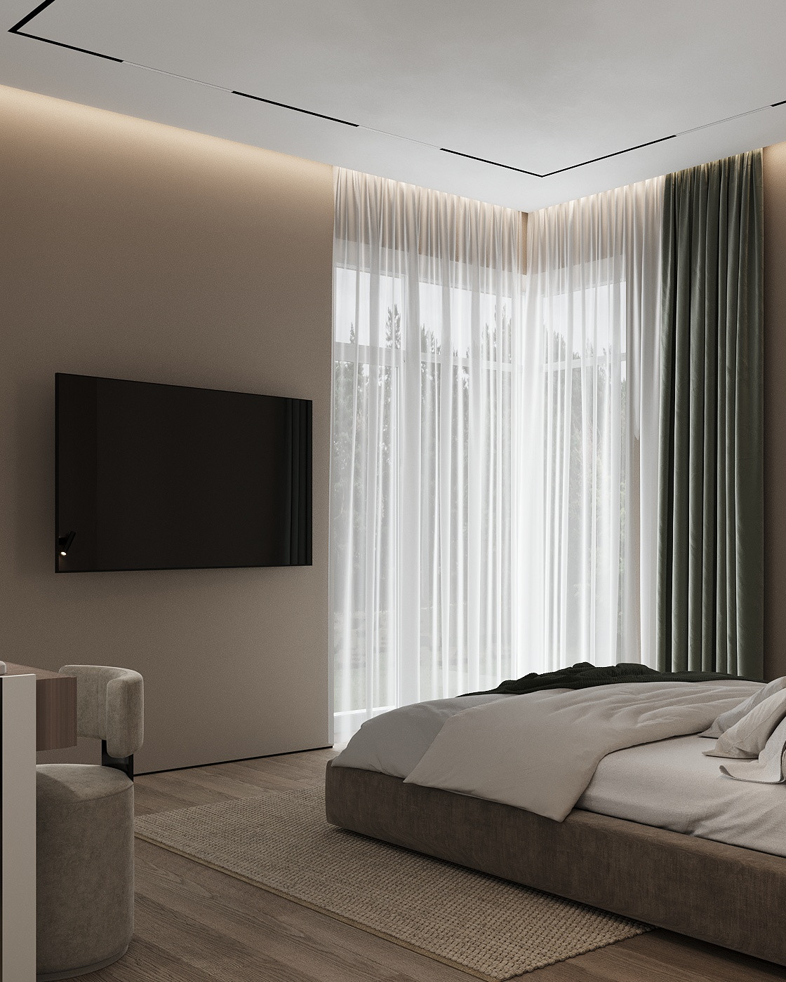 Проект интерьера для загородного дома в коттеджном поселке "Петровские озера"