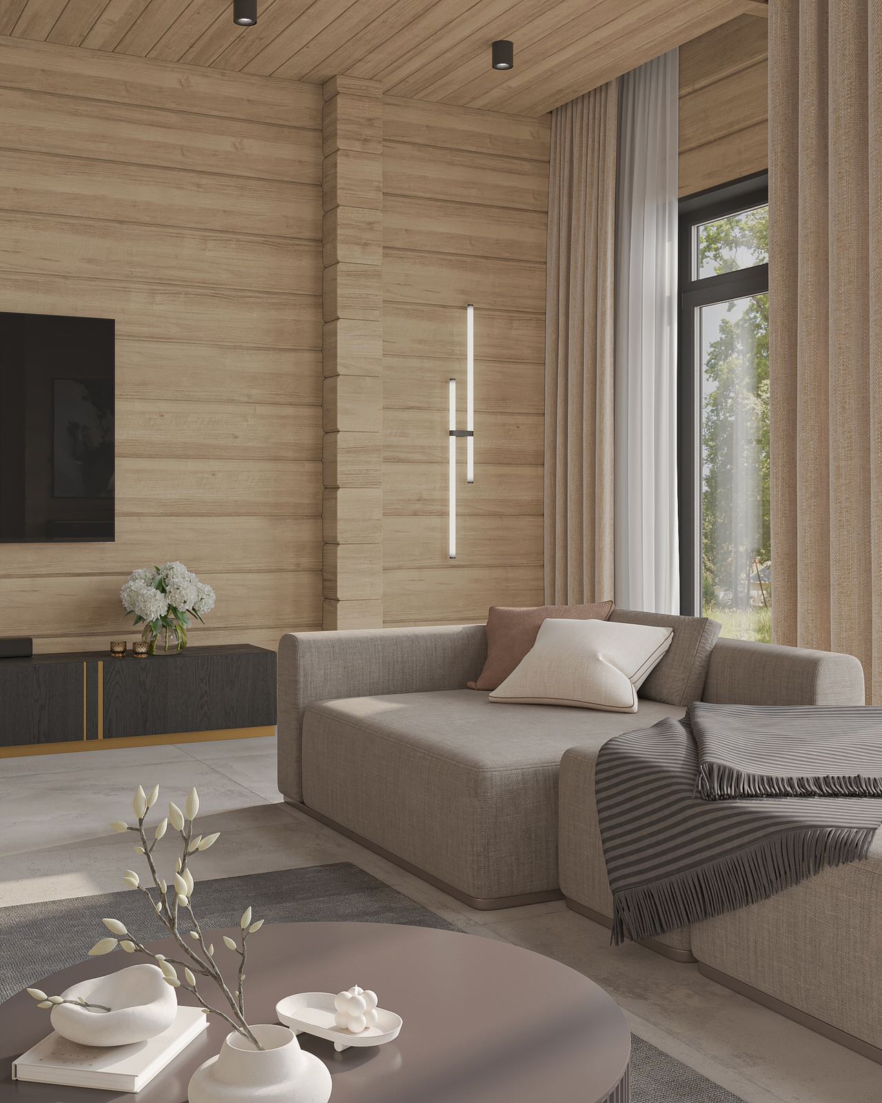 Загородный дом из клееного бруса