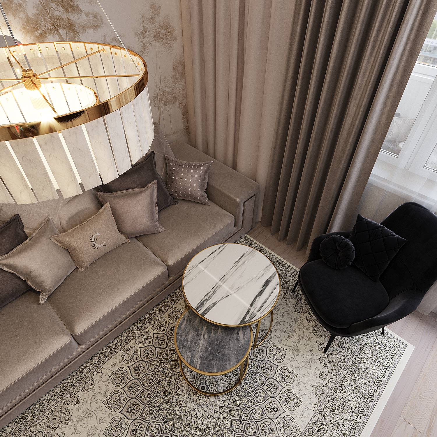 Дизайн проект квартиры 80 кв.м.