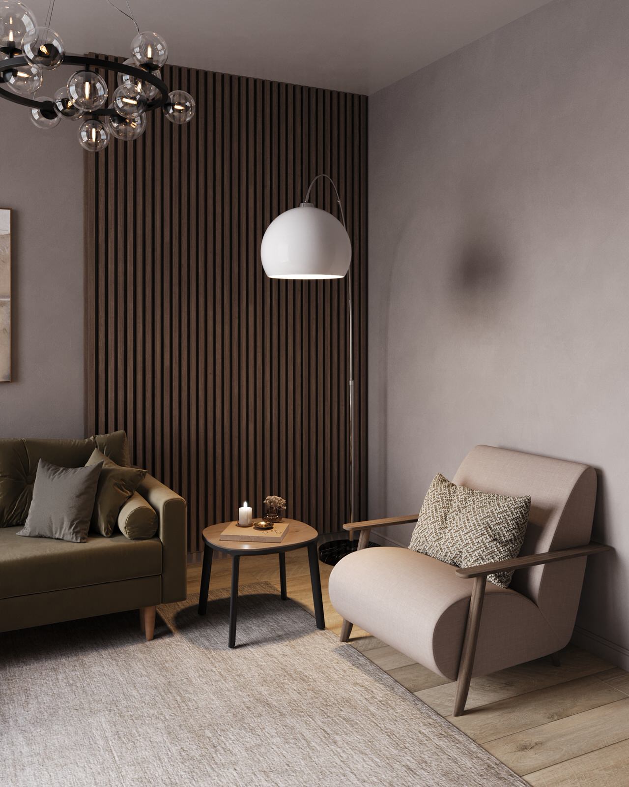 Обложка проекта: Двухкомнатная квартира для холостяка с перспективой для семейной жизни