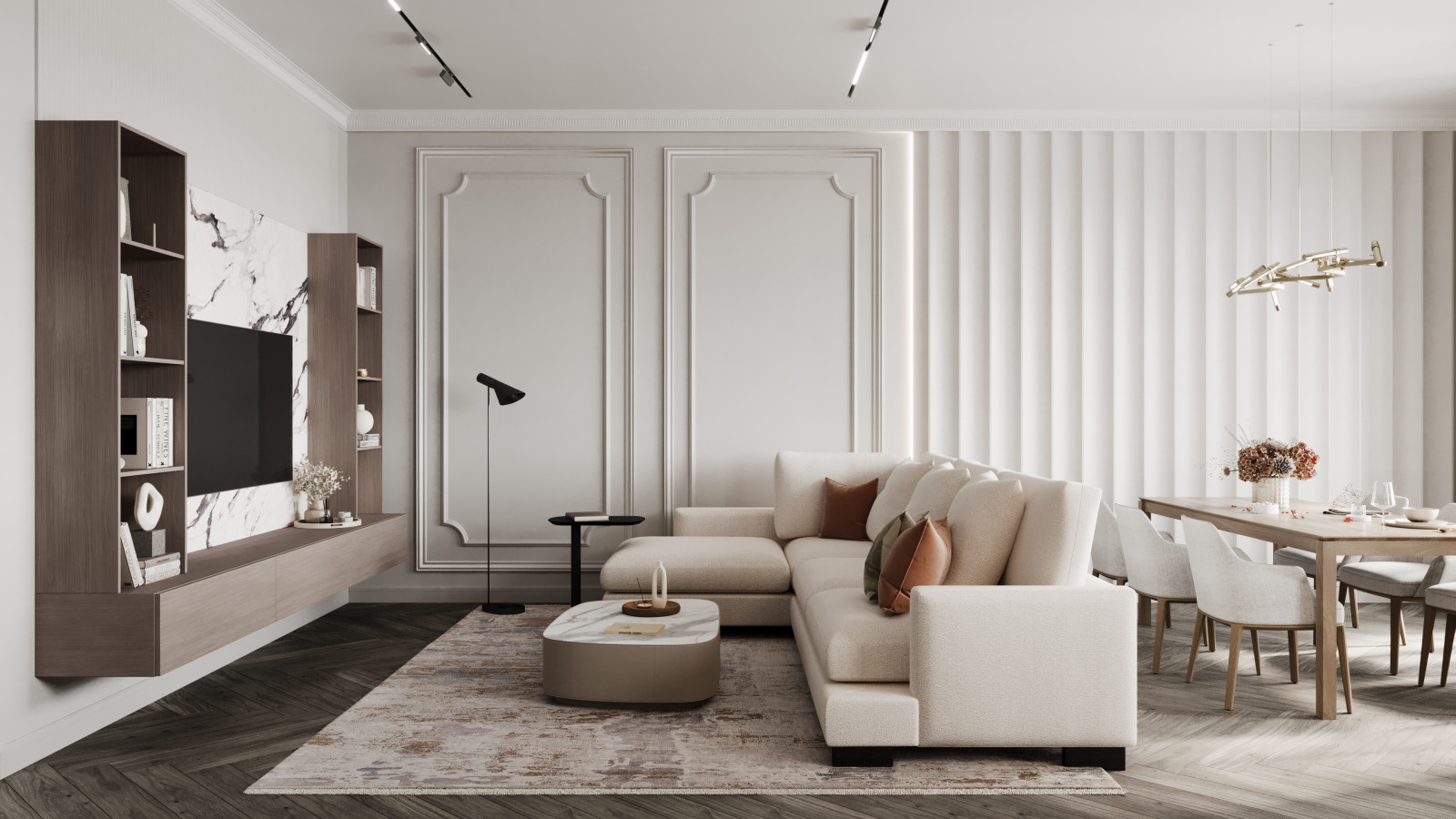 Дизайн интерьера квартиры в жилом комплексе "Сердце Столицы"