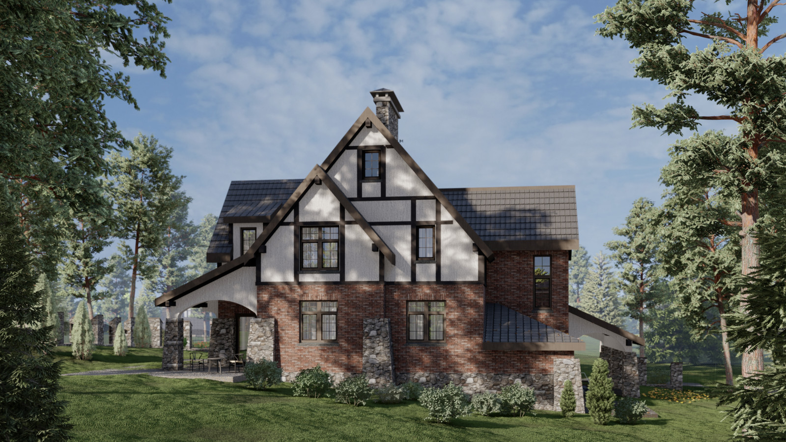 Дом с фахверками