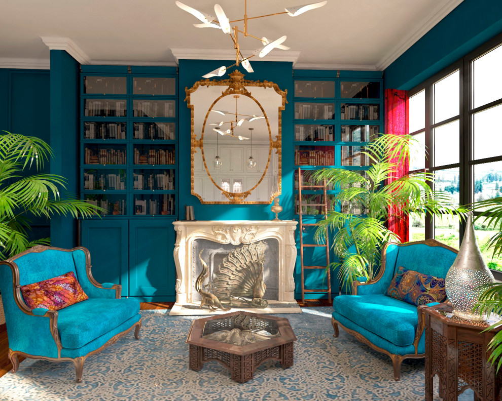 кухня-гостиная в стиле бохо