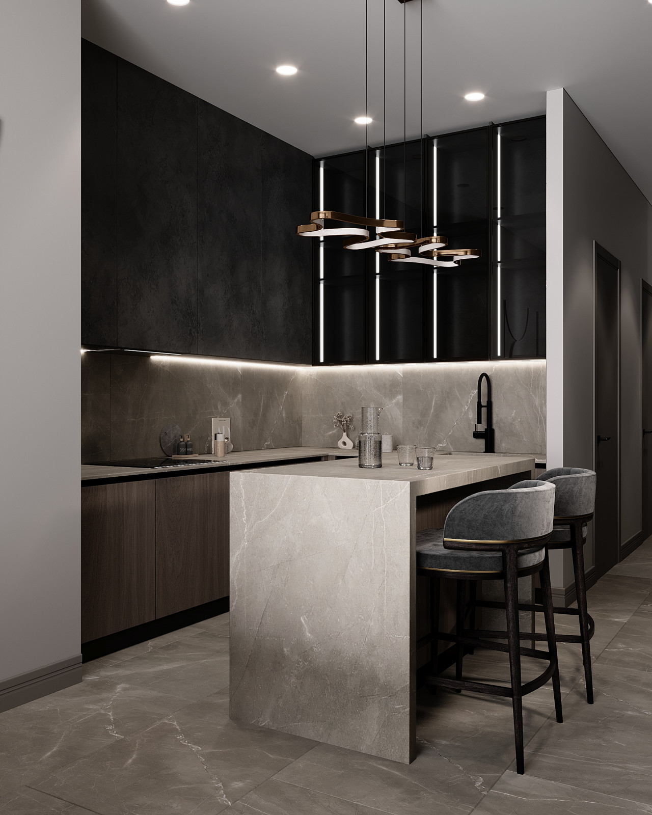 Обложка проекта: Will Towers Квартира 111м2 Кухня-Столовая