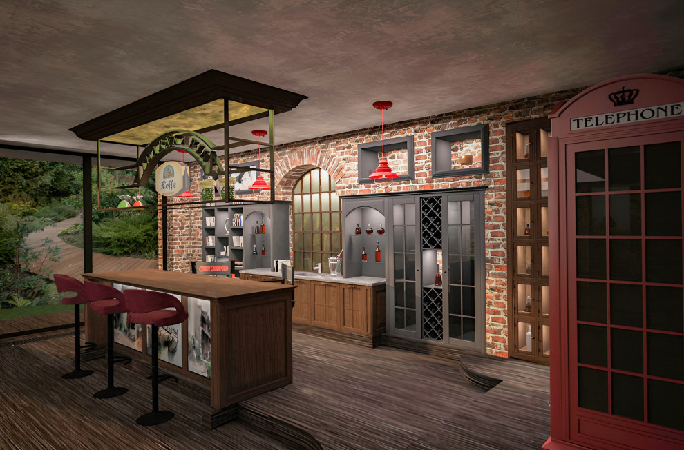 Зимняя веранда в стиле Лофт