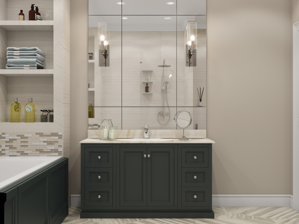 Двухуровневая квартира для пары со взрослым сыном